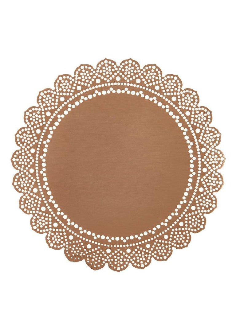 Lace Doily Coaster - Rosegold