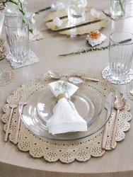 Lace Doily Metal Placemat Charger