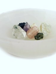 Large Polished Selenite Charging Crystal Bowl