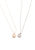 Moon North Star Pendant Necklace - Gold