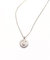 Moon North Star Pendant Necklace - Silver