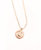 Moon North Star Pendant Necklace - Rose Gold