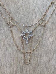 North Star Celestial Herkimer Diamond Necklace