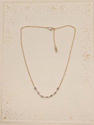 Pink Rough Diamond Rose Gold Necklace - Rose Gold 