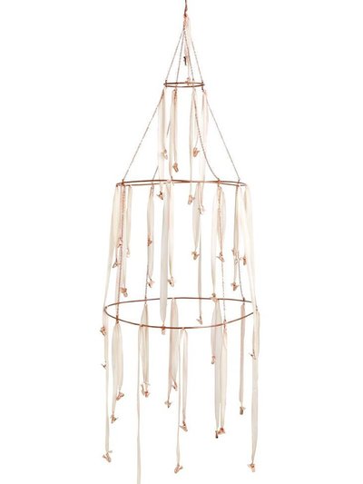 Ariana Ost Rose Gold and Dip Dyed Silk Hanging Rack Mobile product