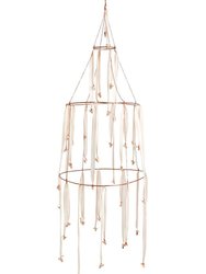 Rose Gold and Dip Dyed Silk Hanging Rack Mobile