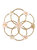 Small Flower of Life Crystal Grid - Rose Quartz and Quartz - Rose gold