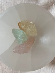 Small Polished Selenite Charging Crystal Bowl