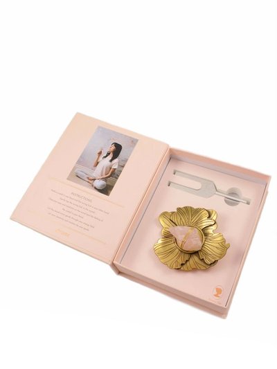 Ariana Ost Sound Healing Crystal Kit - Tuning Fork and Flower Crystal Dish Set product