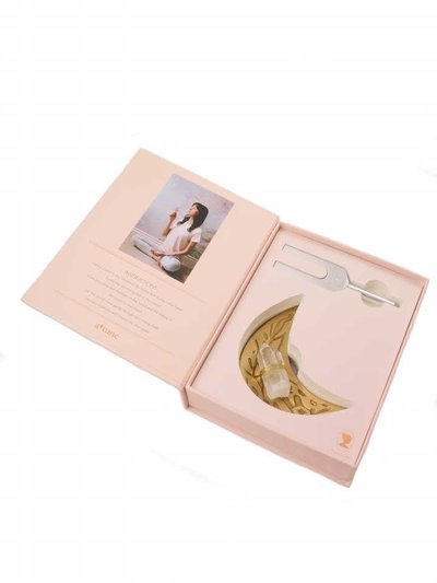 Ariana Ost Sound Healing Crystal Kit - Tuning Fork and Moon Crystal Dish Set product