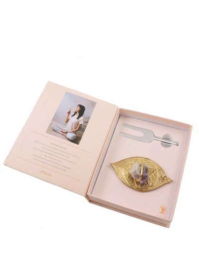 Ariana Ost Sound Healing Crystal Kit - Tuning Fork and Third Eye Crystal Dish Set product