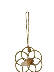 Super Mini Grid Flower Of Life Ornament Citrine