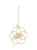 Super Mini Grid Flower Of Life Ornament Clear Quartz - gold