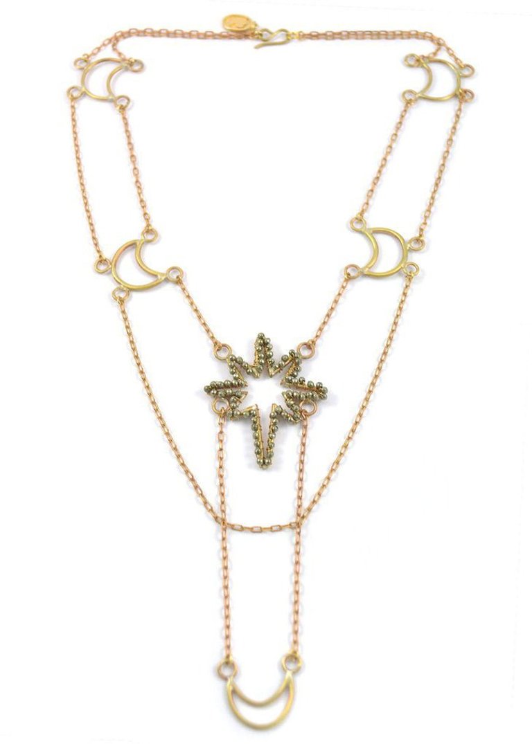 The North Star Celestial Necklace - Gold