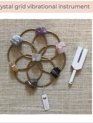 Tuning Fork And Multi Crystal Grid Instrument Set For Sound Healing