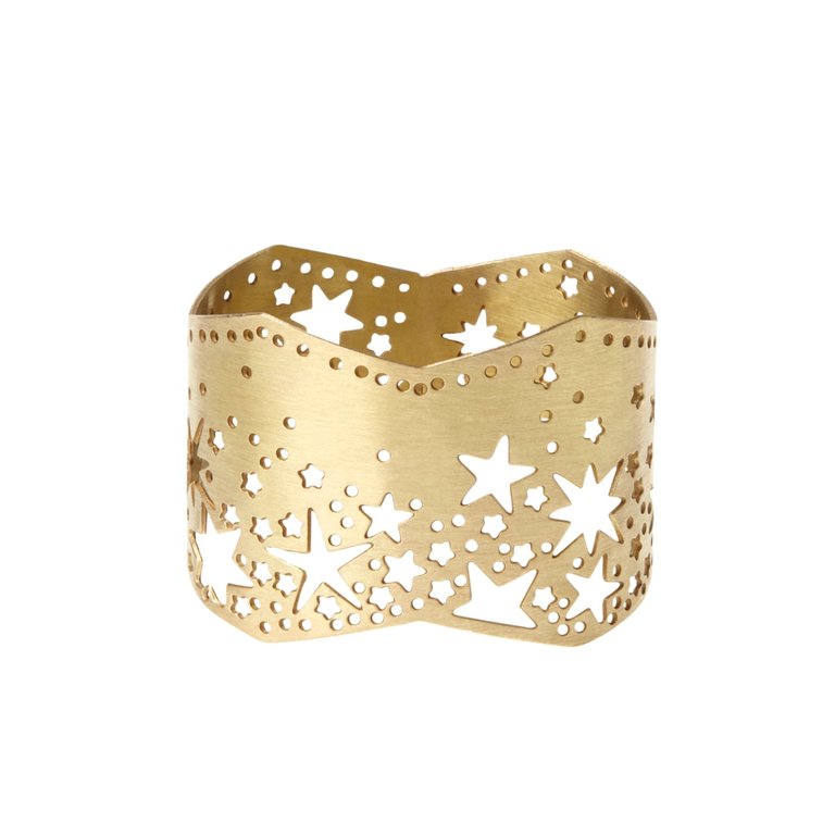 Twinkling Star Napkin Ring - Gold
