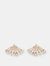 Diamond Ear Jackets (Large) - White Gold