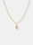 Diamond Hamsa Necklace (Small) - Yellow Gold