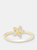 Diamond Starfish Ring - Yellow Gold