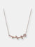 Flower & Diamond Necklace - Rose Gold