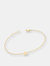 Gold Initial Necklace - White Gold