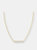 Mini Diamond Bar Necklace - Yellow Gold