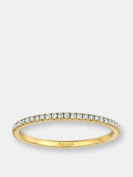 Thin Diamond Eternity Ring - Rose Gold