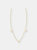 Three Diamond Gold Star Necklace - White Gold