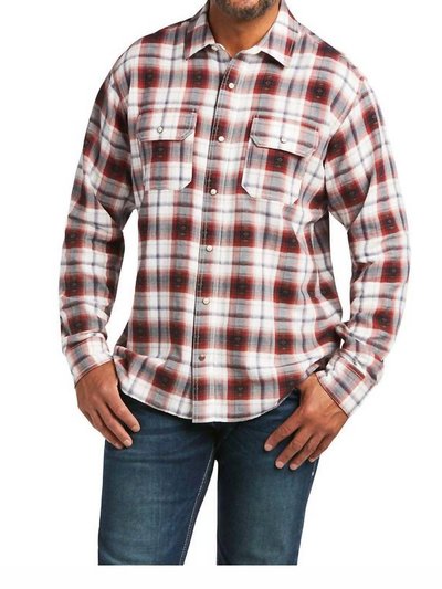 Ariat Hayne Retro Fit Long Sleeve Snap Western Shirt In Vanilla Ice product