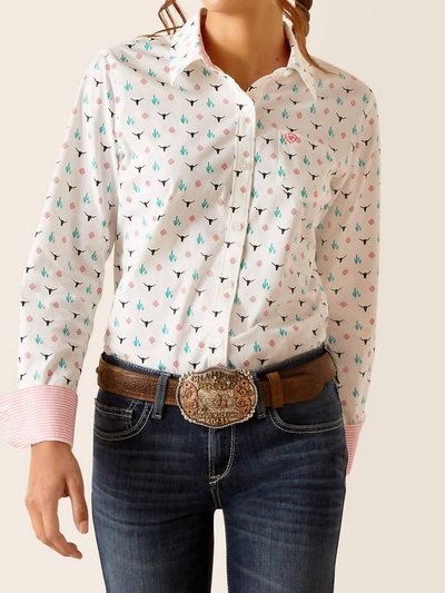 Ariat Kirby Stretch Shirt In Steer Garden product
