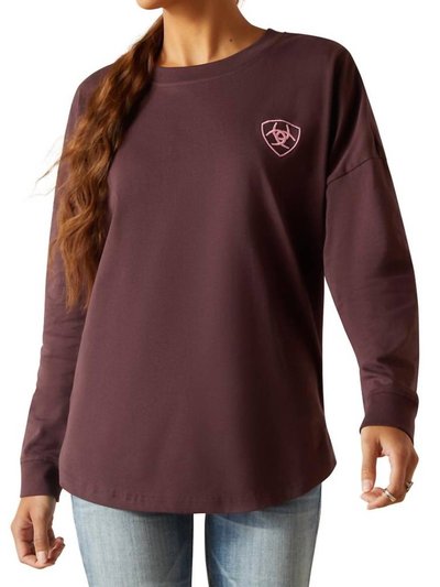 Ariat Long Sleeve Tee In Clove Brown product