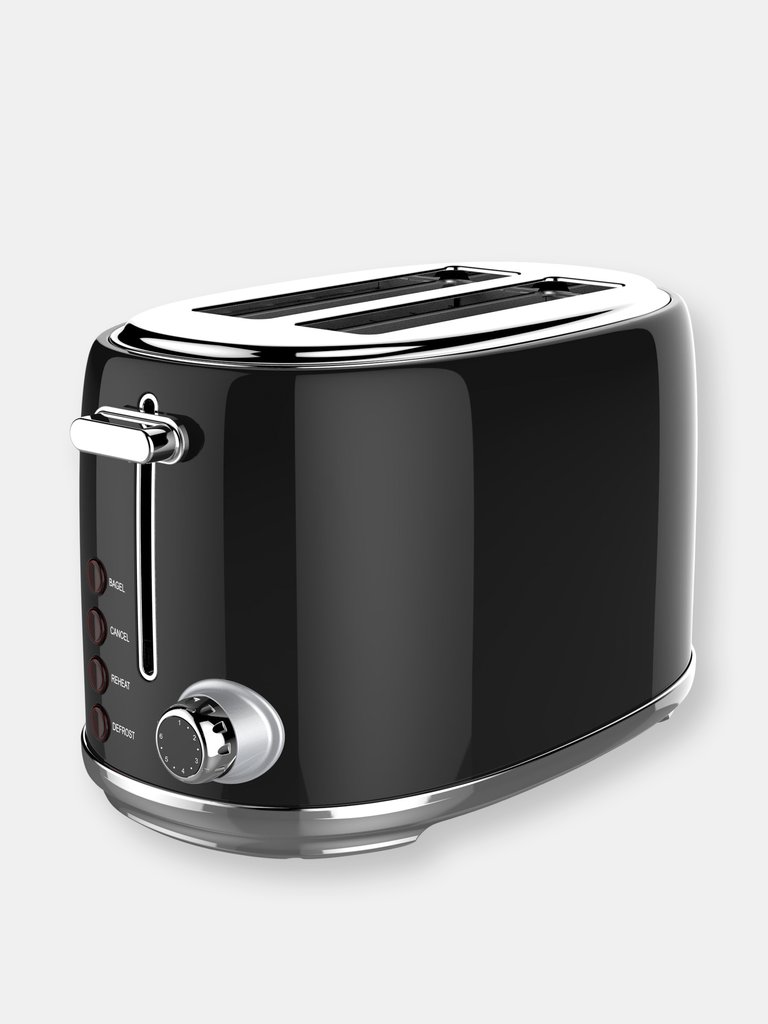 Homeart Retro 2-Slice Toaster - Black