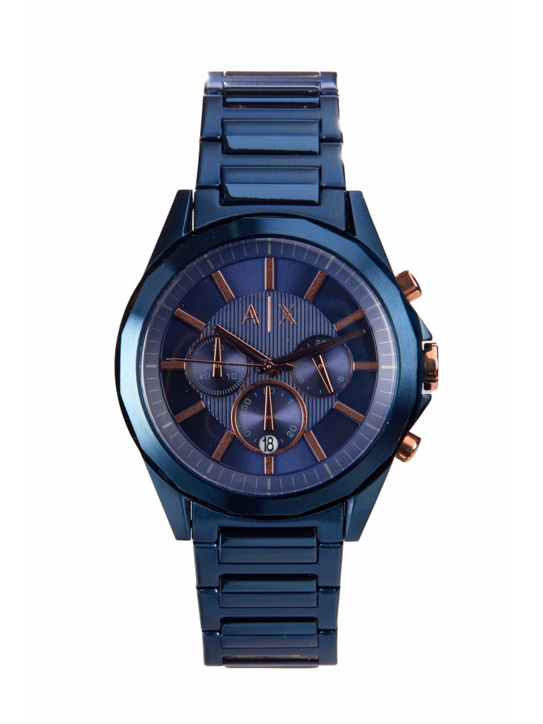 Armani Exchange Chronograph AX2607 Blue Dial Watch - Blue