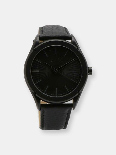 Armani Exchange Armani Exchange Men's Fitz AX2805 Black Leather Japanese Quartz Dress Watch product