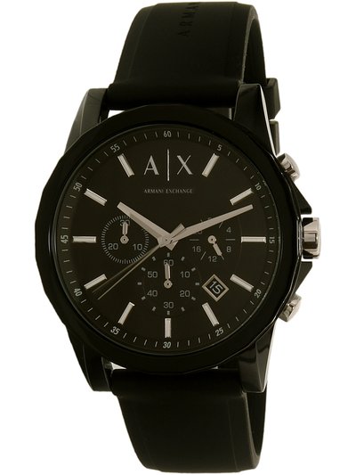 Armani Exchange Mens AX1326 Black Silicone Japanese Quartz Dress Watch product