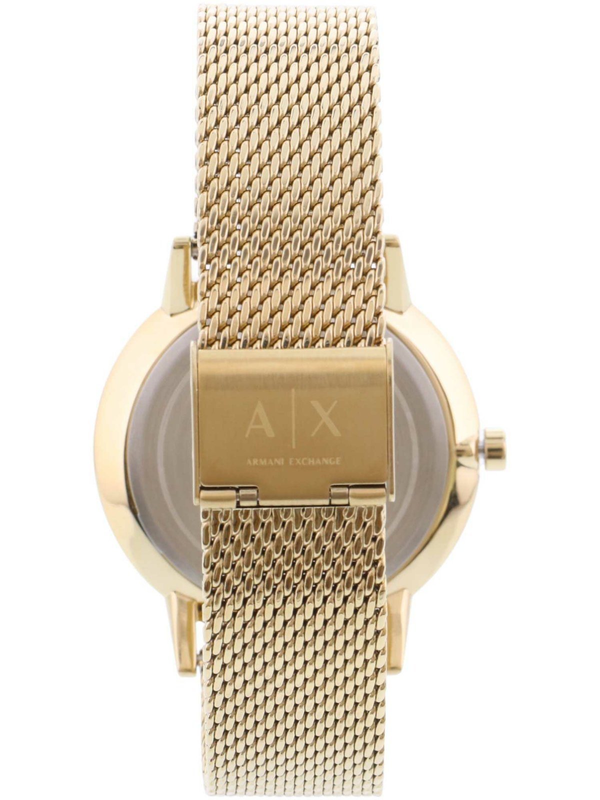 Mens Japanese Exchange Gold Mesh | Verishop Gold Quartz Armani Watch AX2715 Fashion Stainless-Steel Cayde