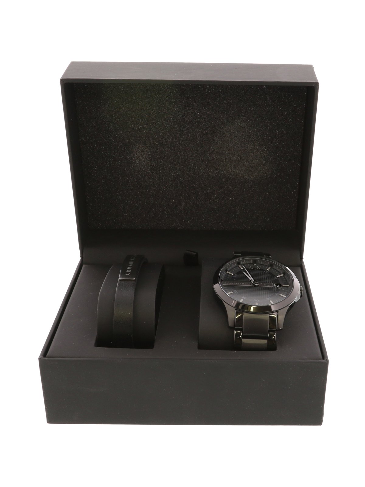 Armani Exchange Black Mens Hampton AX7101 Black Stainless Steel