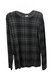 Jersey Plaid Top In Grey - Grey