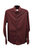 Long Sleeve Button Down Shirt In Burgundy - Burgundy