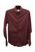 Long Sleeve Button Down Shirt In Burgundy - Burgundy