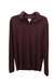 Long Sleeve Polo Shirt In Burgundy - Burgundy