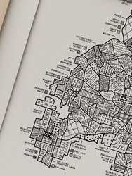 Atlanta Neighborhood Map Print