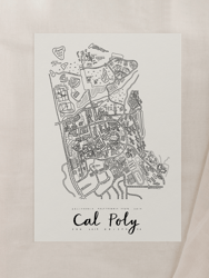 Cal Poly San Luis Obispo Campus Map Print