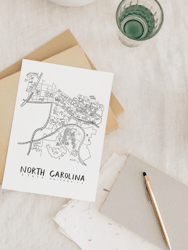 North Carolina State University Campus Map Print