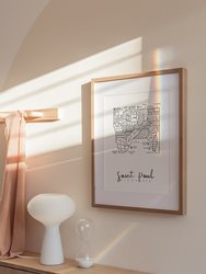 Saint Paul Neighborhood Map Print