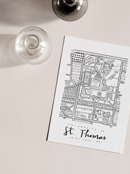 University Of Saint Thomas (UST) Campus Map Print