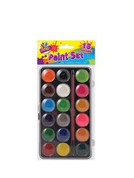 ArtBox 18 Colour Paint Box With Brush (Multicolored) (One Size) - Multicolored