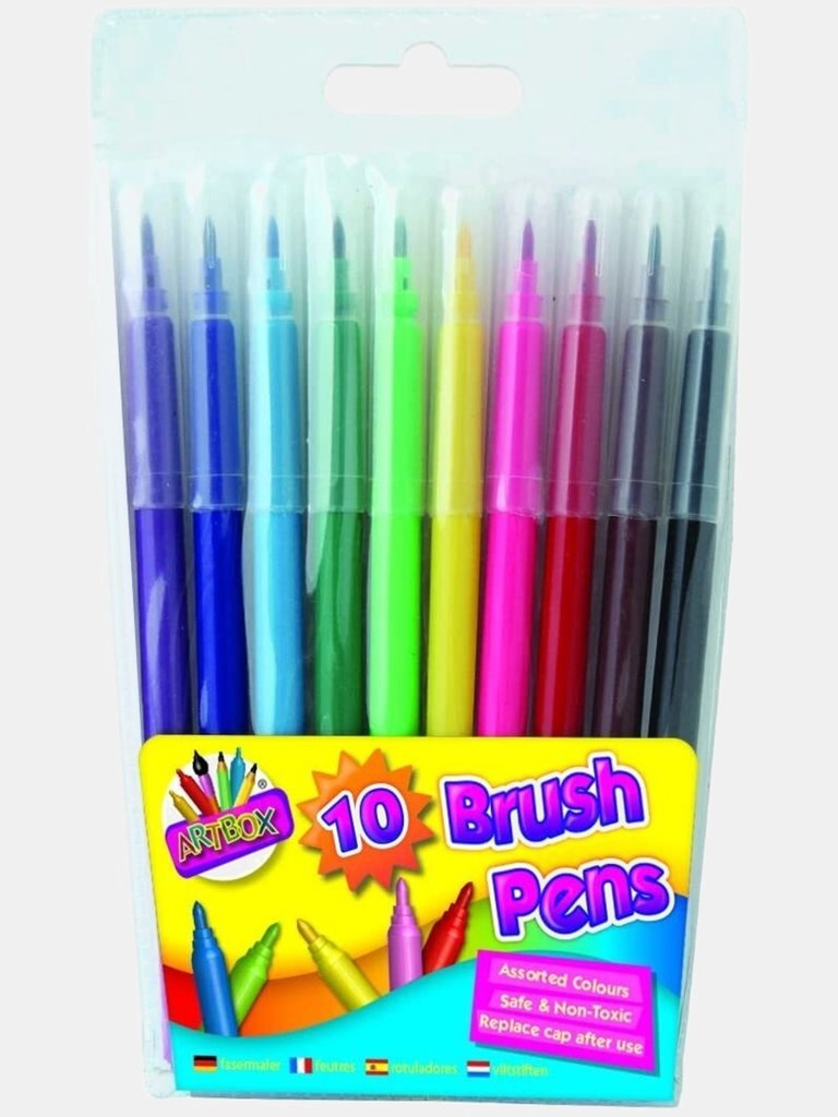 ArtBox Coloring Pens (Pack of 10) - Multicolored