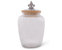 Fleur De Lis Glass Canister