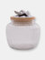 Olive Glass Canister